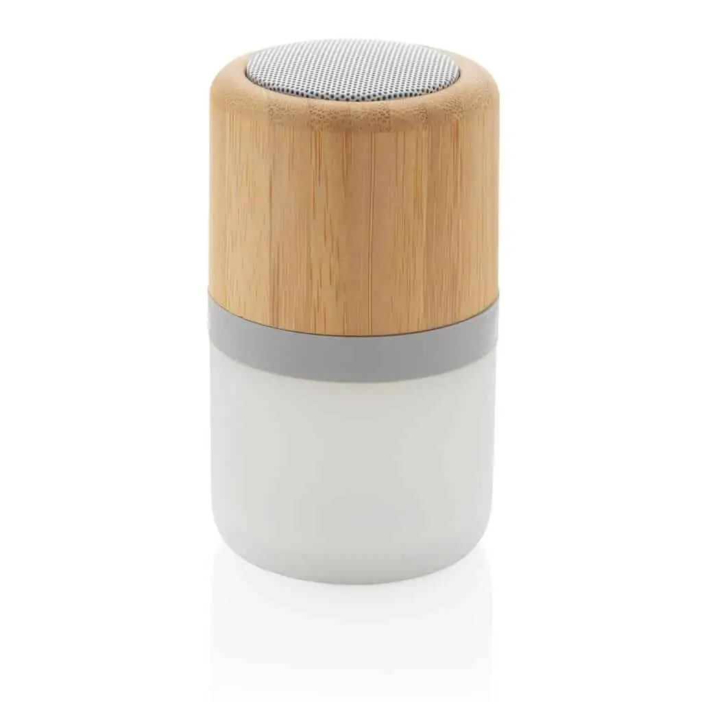 Bamboo colour-changing 3W Wireless Speaker