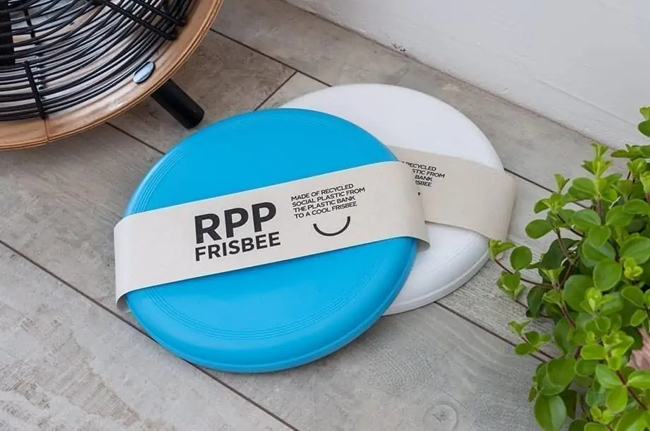 Frisbee made from recycled plastic