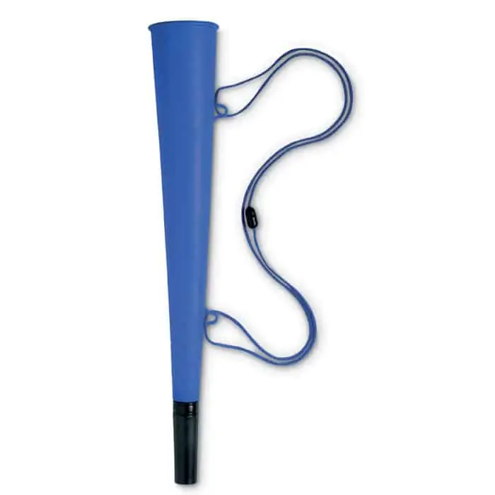 Horn with safety hanging cord