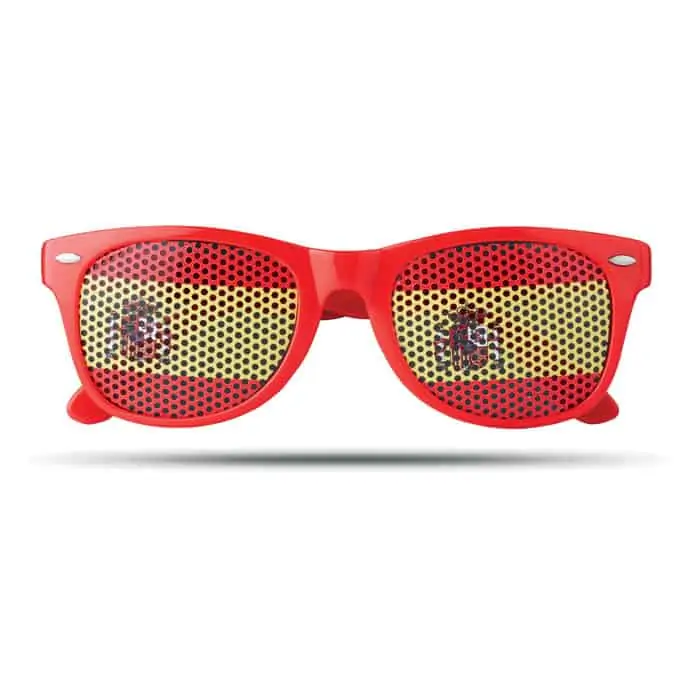 Sunglasses with country flag lenses