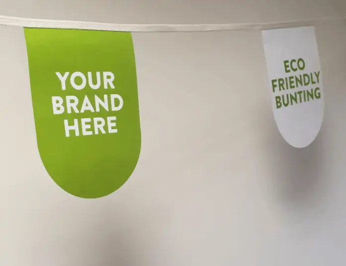 Eco-friendly bunting