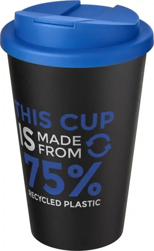 Recycled tumbler with spillproof lid