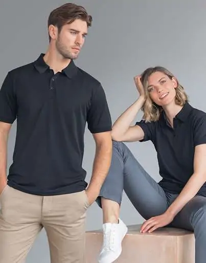 Recycled polyester polo shirt