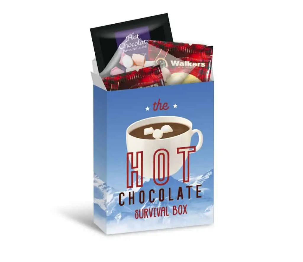 Hot chocolate survival box