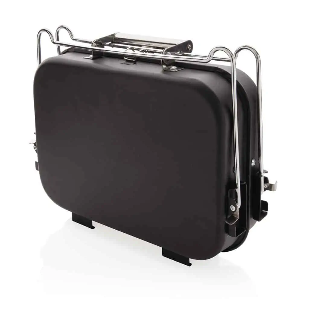 Portable deluxe barbecue in suitcase